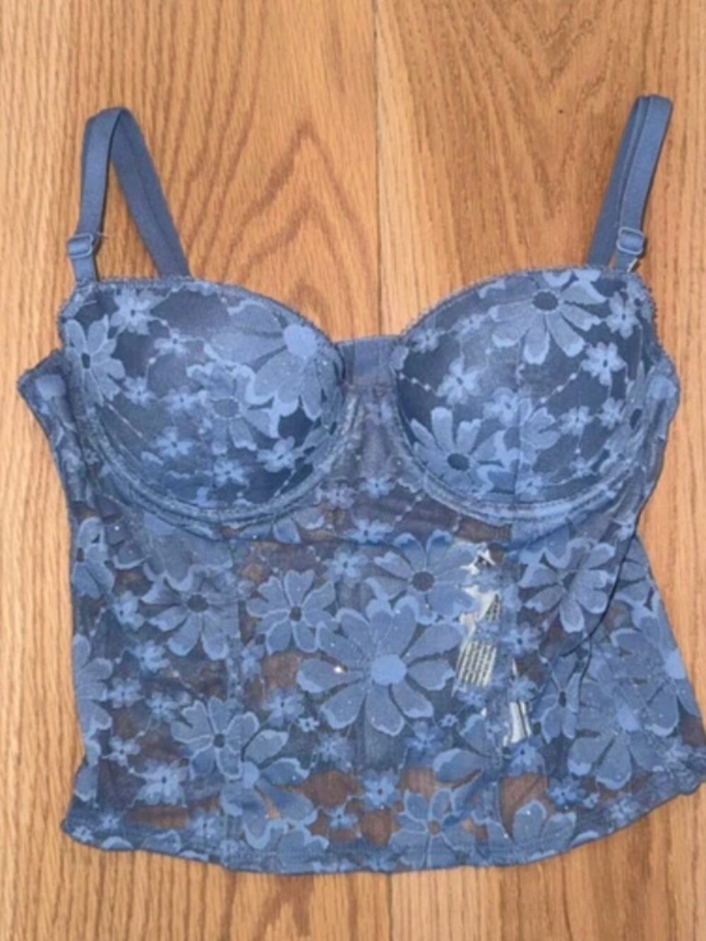 Purple Lace Glitter Sexy Top